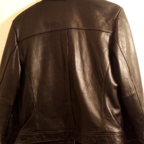 Mossimo Supply Co. Black Leather Jacket - Picture 4 of 5